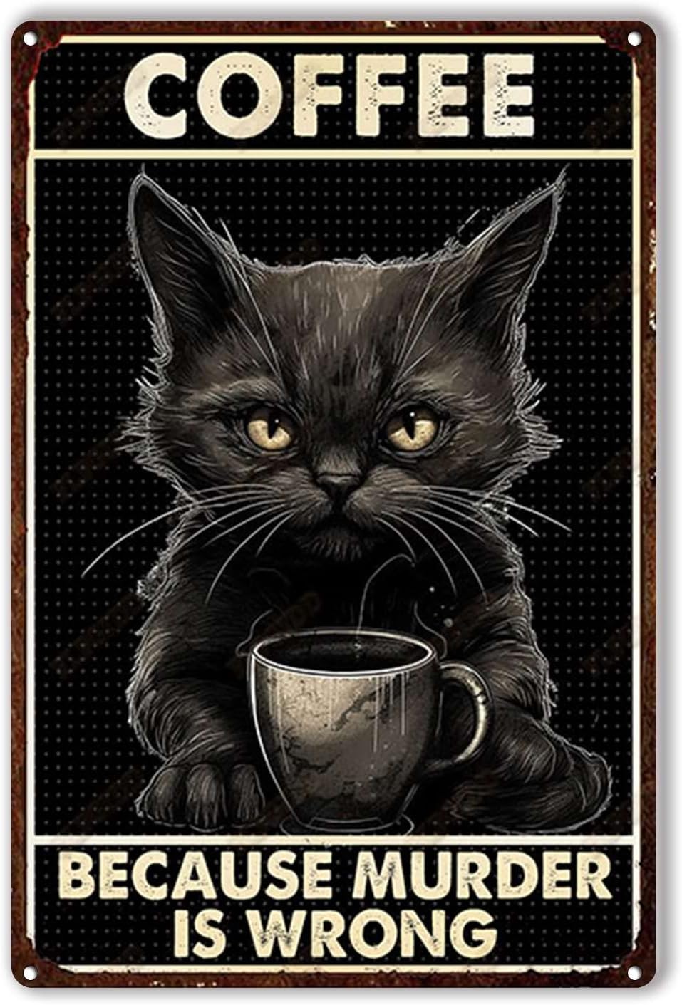 Home Bar And Coffee - Plaque en étain décorative murale «