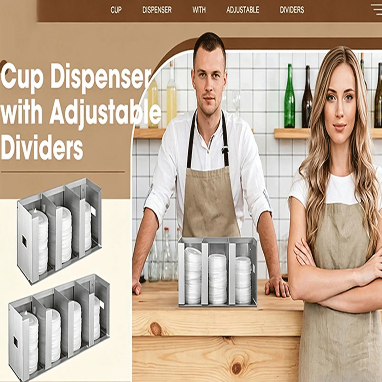 Home Bar And Coffee - Organisateur de tasses et de couvercles