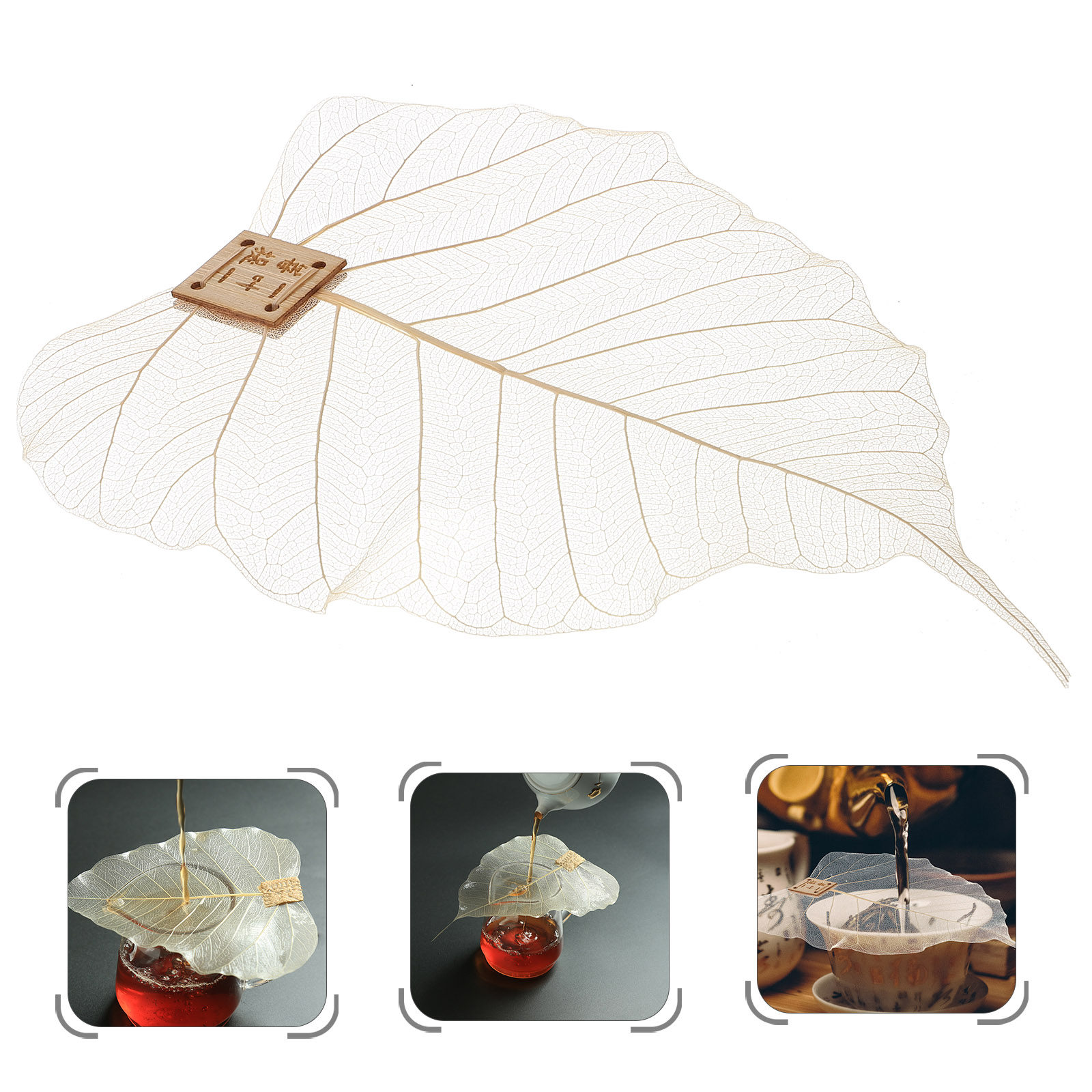 Home Bar Supplies - Filtre infuseur en forme de feuille,