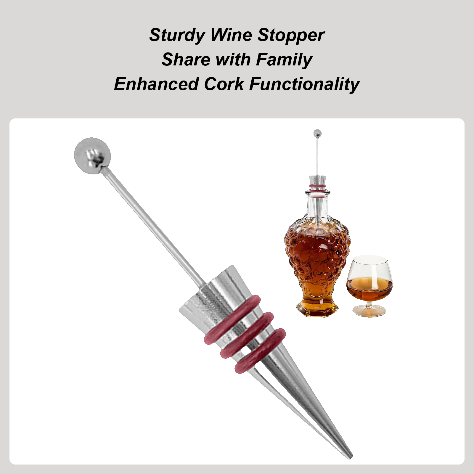 Home Bar Supplies - Bouchon à vin en alliage de