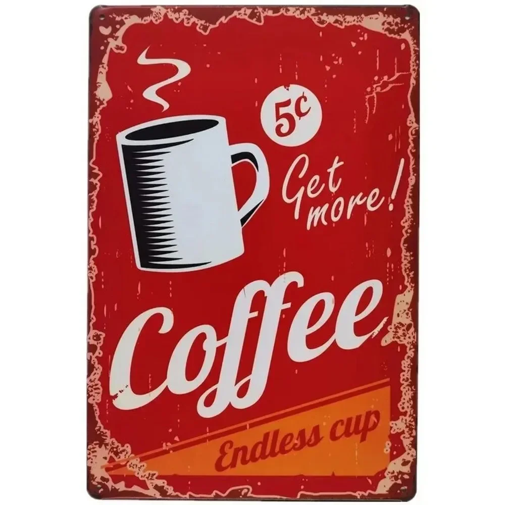 Plaques Métalliques Décorative - Home Bar And Coffee avis et prix
