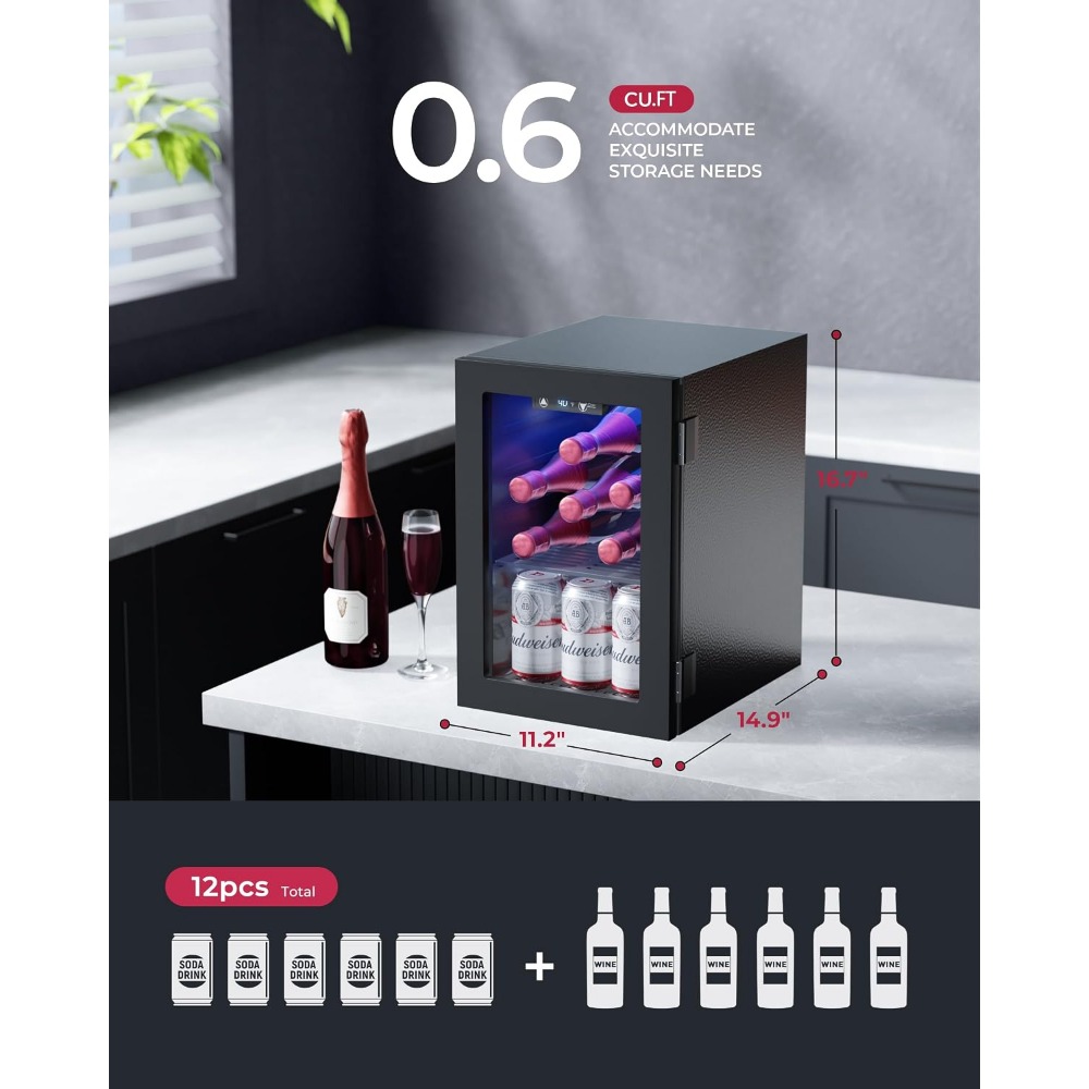 Mini-réfrigérateur pour 24 can - Home Bar Shelves avis et prix