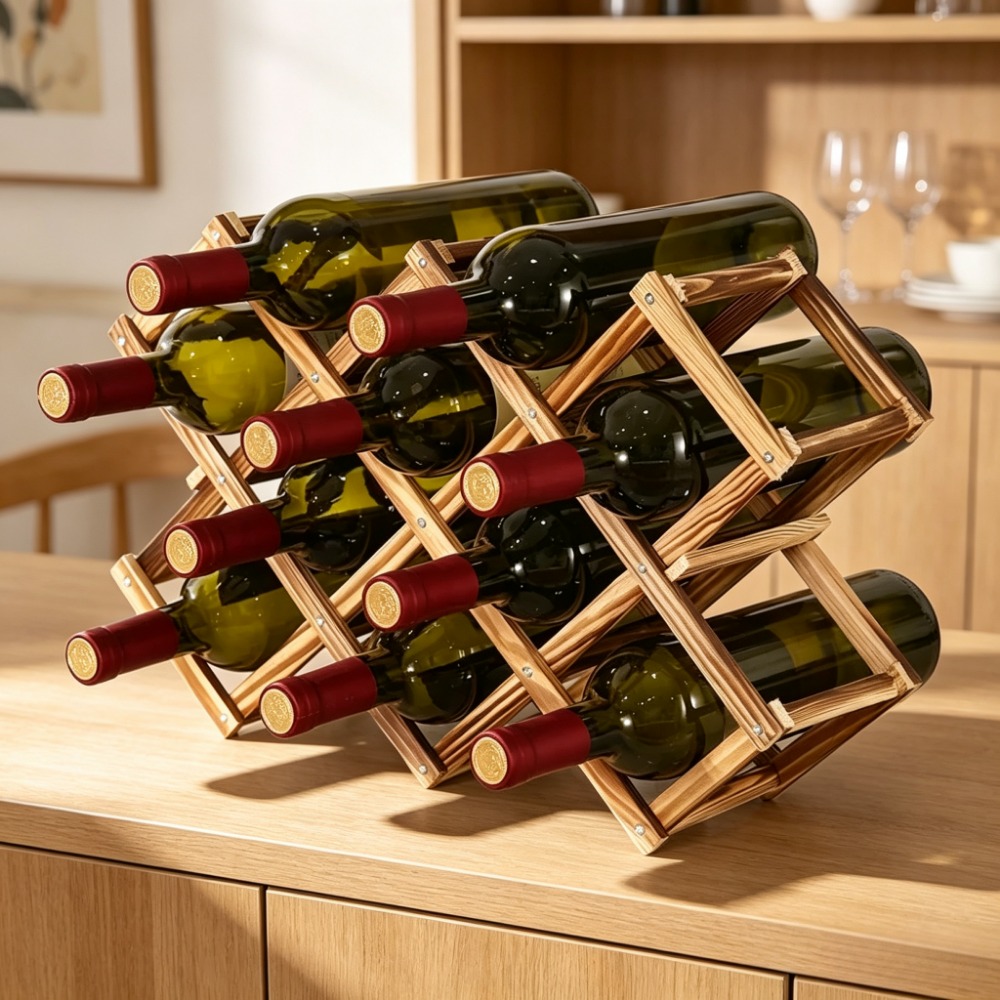 Étagère à vin pliable en bois, - Home Bar Shelves avis et prix