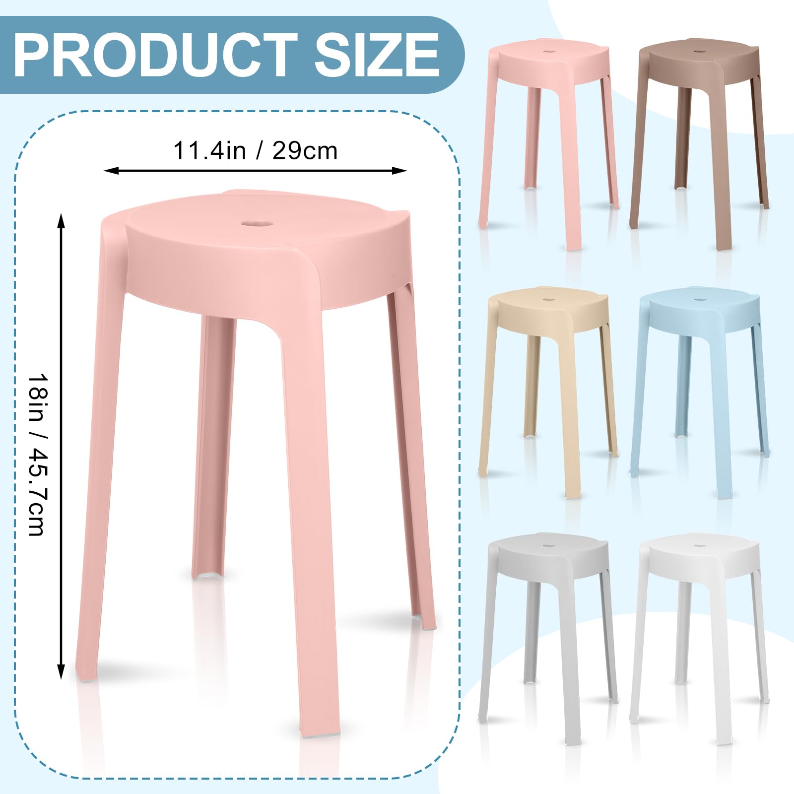 Lot de 6 tabourets empilables  - Home Bar Seating avis et prix