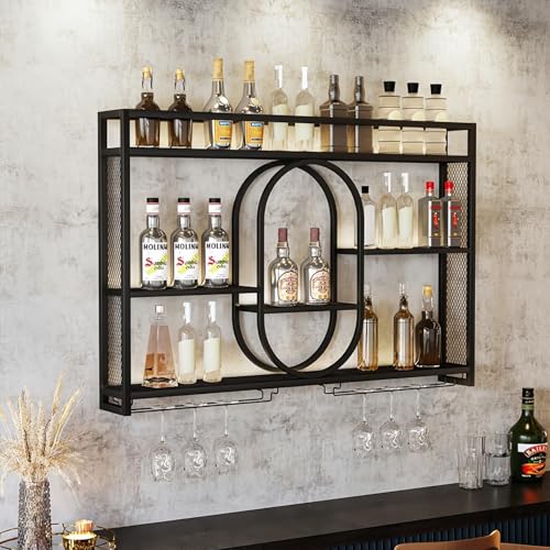 Étagère à vin murale en métal  - Home Bar Shelves avis et prix