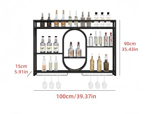 Étagère à vin murale en métal  - Home Bar Shelves avis et prix
