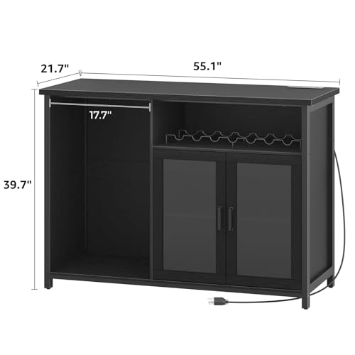 Meuble bar à vin avec espace p - Home Bar Setup avis et prix