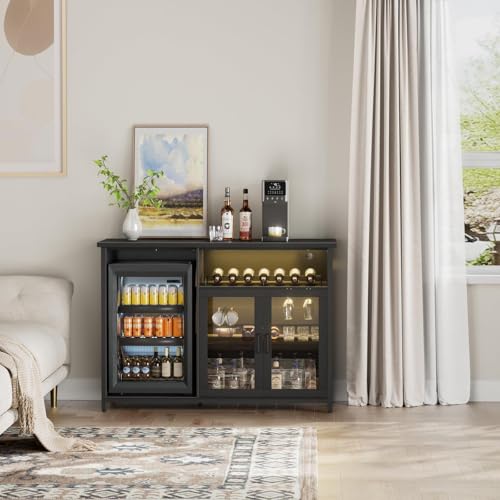 Meuble bar à vin avec espace p - Home Bar Setup avis et prix