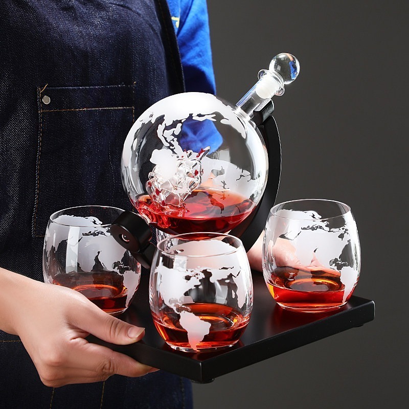 Ensemble de carafe à vin décor - Home Bar Set avis et prix