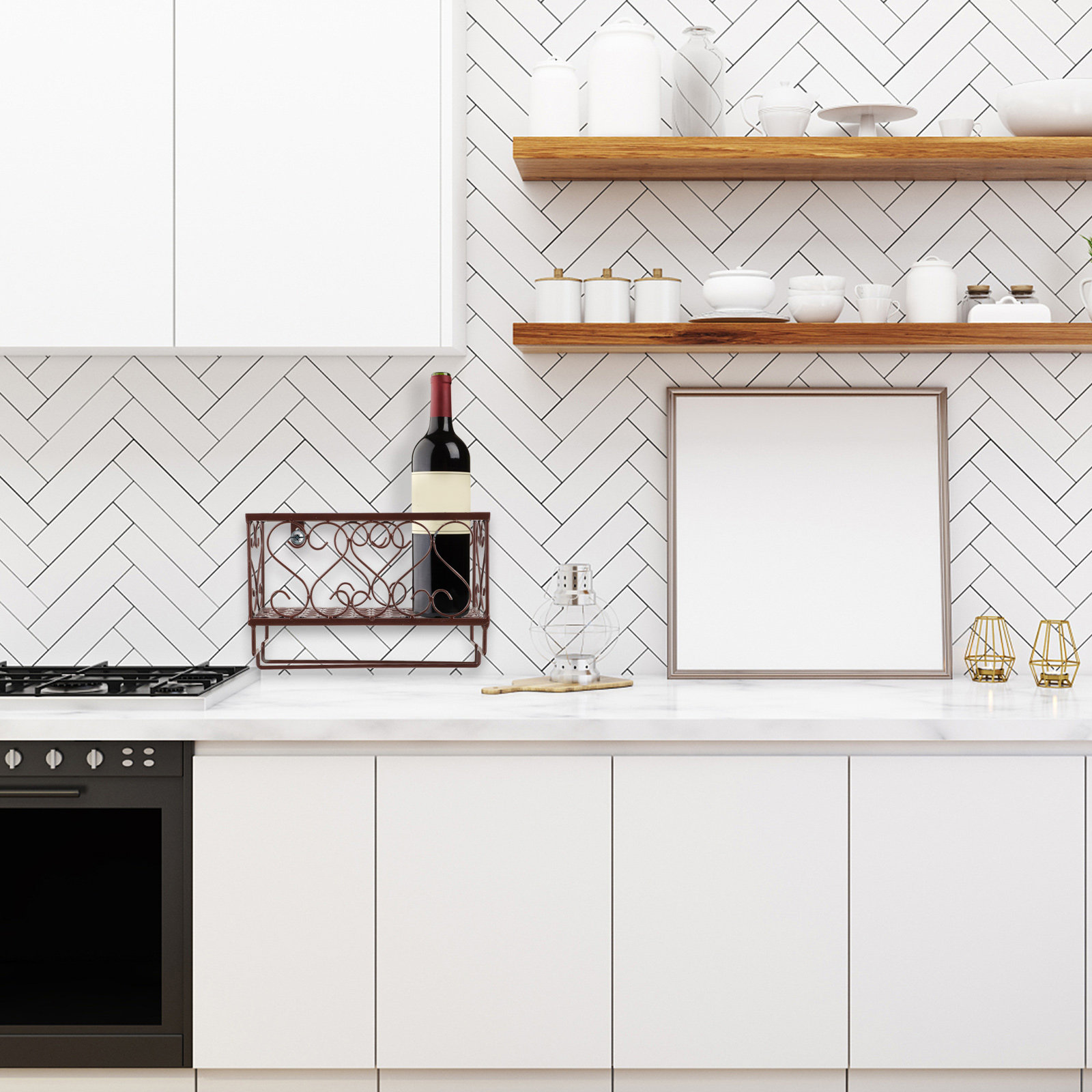Porte-bouteilles mural compact - Home Bar Shelves avis et prix