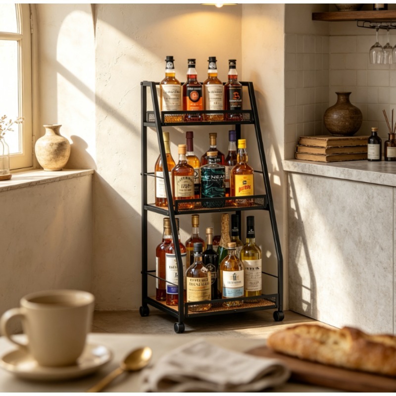 Étagère à vin à 3 niveaux en f - Home Bar Shelves avis et prix