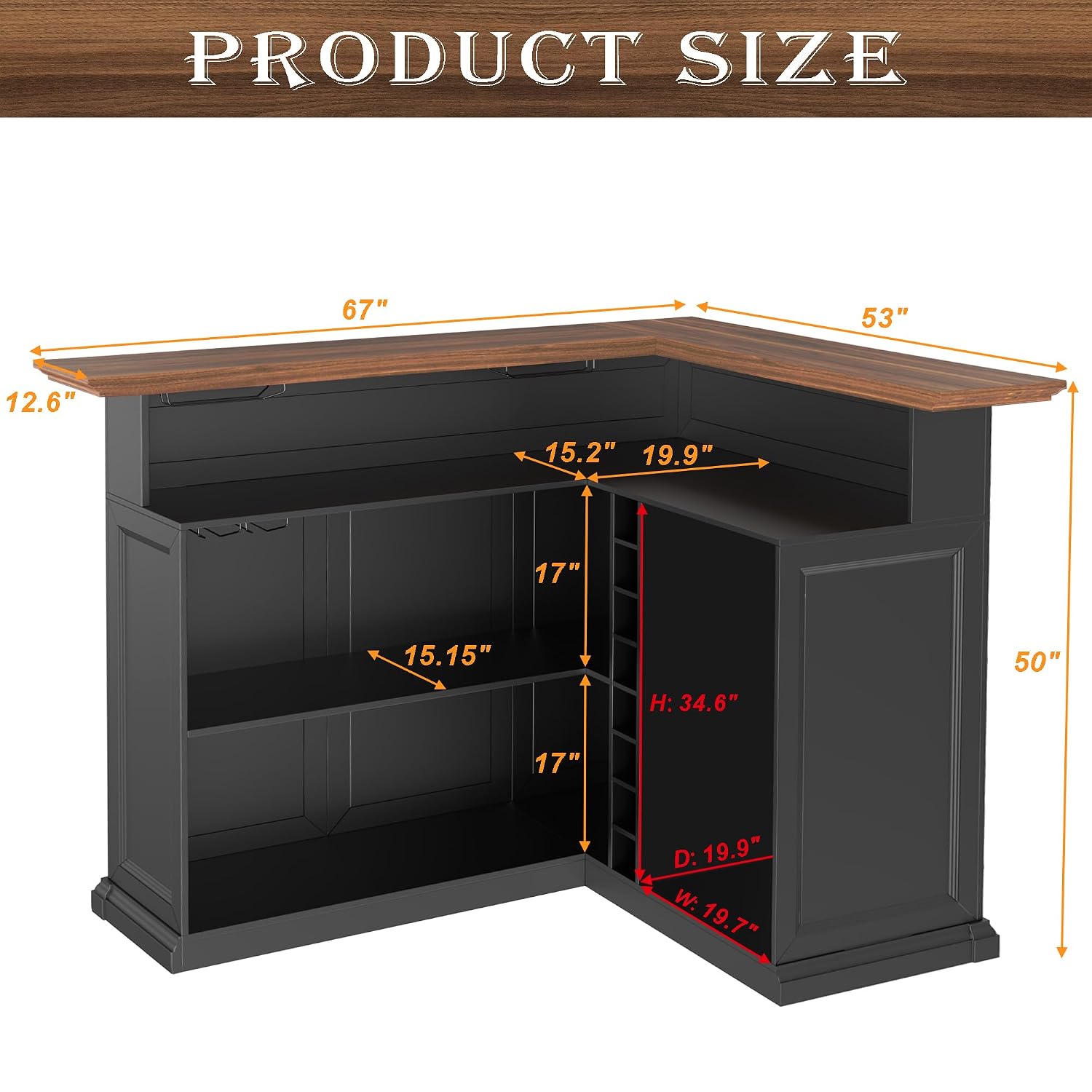 Meuble bar en L pour la maison - Home Bar Setup avis et prix