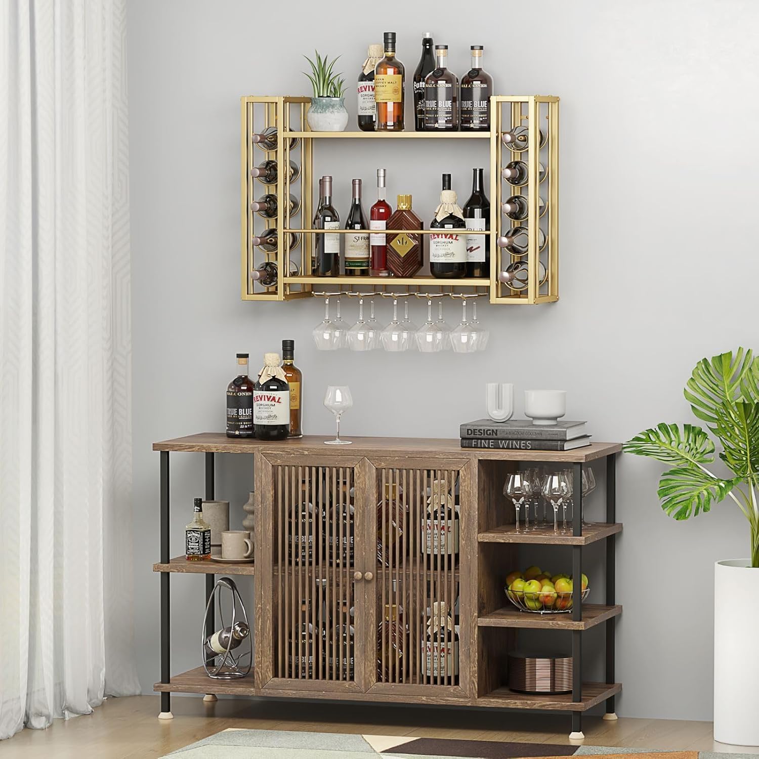 Porte-vin mural, porte-vin mur - Home Bar Shelves avis et prix